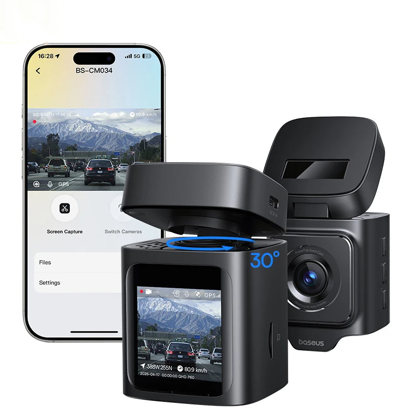 Diskretiška 3K vaizdo registravimo kamera Jūsų kelionėms