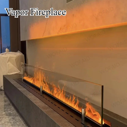 Elektrinis 3D LED židinys su vandens garų liepsna