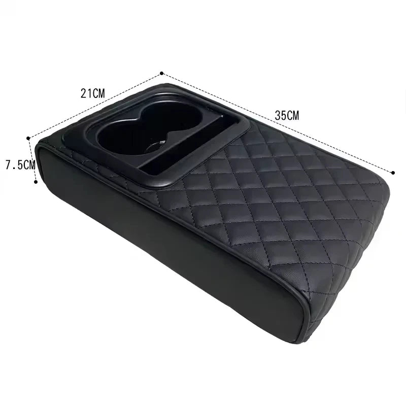 Universalus automobilio centrinės konsolės porankio organizatorius