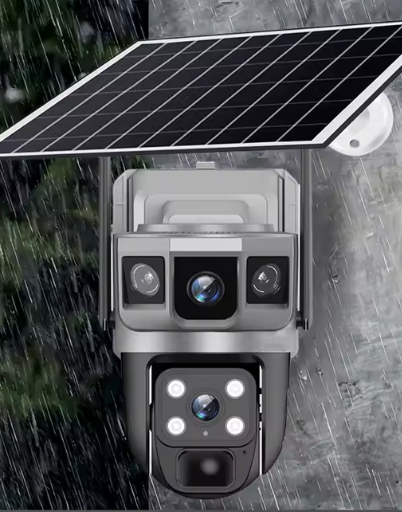 Belaidė vandeniui atspari Saulės baterijos Wifi Kamera su Signalizacija – Jūsų namų saugumui 24/7