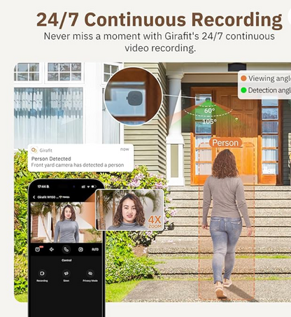 išmanioji Wi-Fi kamera + 64GB atminties kortelė dovanų